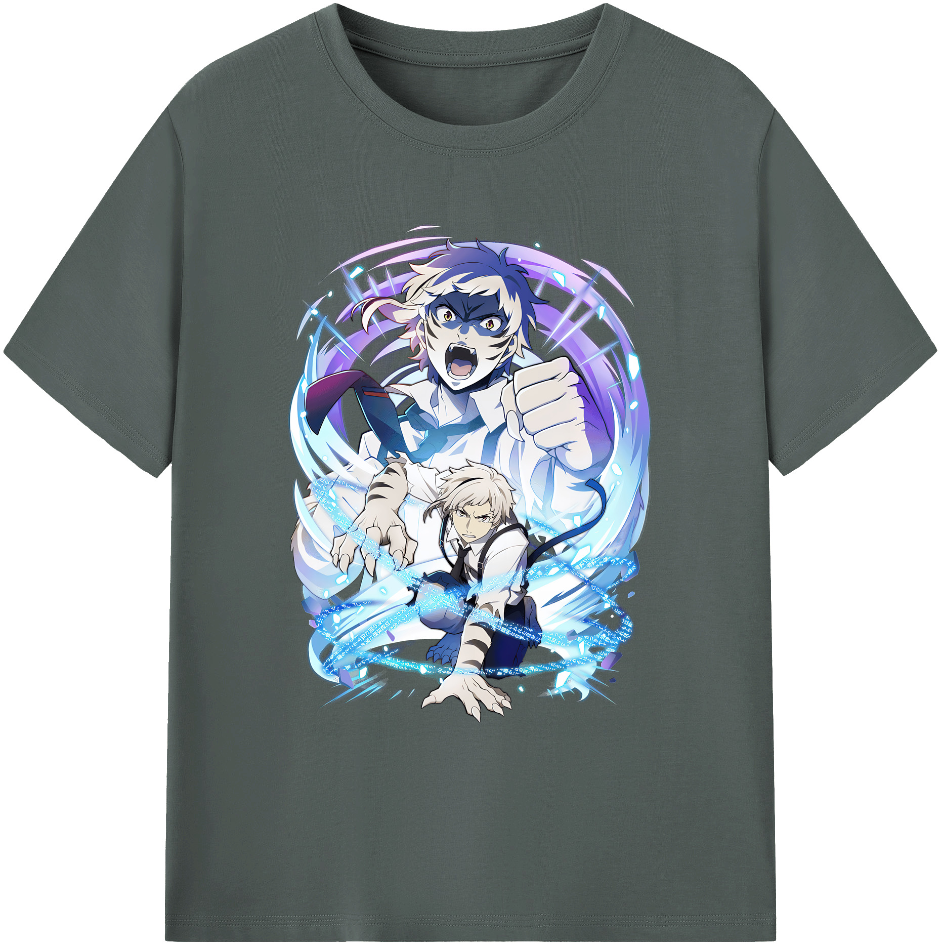 （画像用） 文豪ストレイドッグス Bungo Stray Dogs 綿100％ メンズ半袖Tシャツ｜肌触りやわらか＆通気性